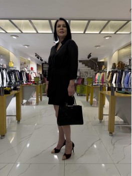 MI KREP KUMAŞ MINI  SIYAH ELBISE 82628