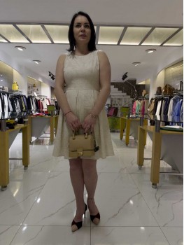 Mİ KETEN KOLSUZ PİLELİ ELBİSE 82545