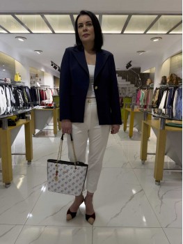 İNDİGO FİTİLLİ CEKET 8013