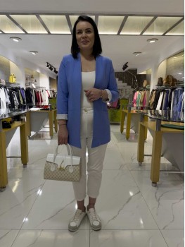 İNDİGO MAVİ CEKET 6143