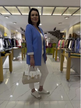 İNDİGO MAVİ CEKET 6143