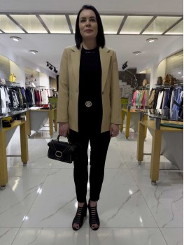 İNDİGO GABARDİN CEKET 6004