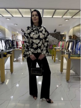 MEZZURA  ŞİFON BLUZ 1038