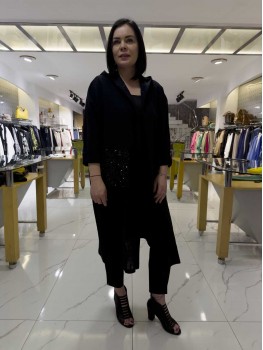 Mİ  KAPÜŞONLU PAMUK KETEN KAP 82587