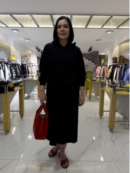 FATMA DANIŞMAN KAPÜŞONLU ELBİSE 2551