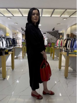 FATMA DANIŞMAN KAPÜŞONLU ELBİSE 2551