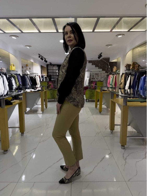 İNDİGO LEOPAR GÖMLEK 7081
