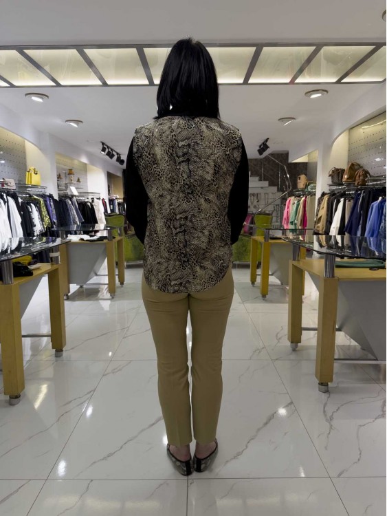 İNDİGO LEOPAR GÖMLEK 7081