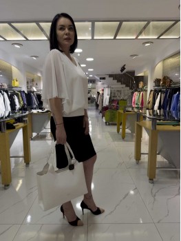 İNDİGO ŞİFON BLUZ 8146