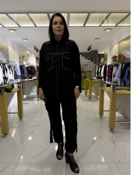 SOİE TASARIM SİYAH GÖMLEK 9303