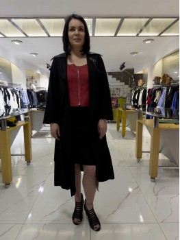 SOİE SİYAH TRENÇKOT 9500