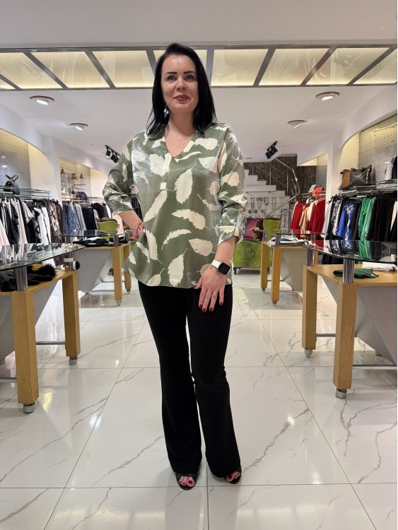 SELEN JAKARLI SATEN BLUZ 8131