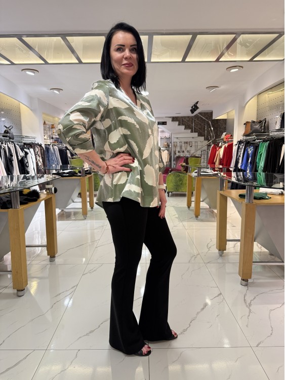 SELEN JAKARLI SATEN BLUZ 8131