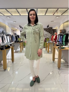 SOLİS DANTELLİ GÖMLEK 8485